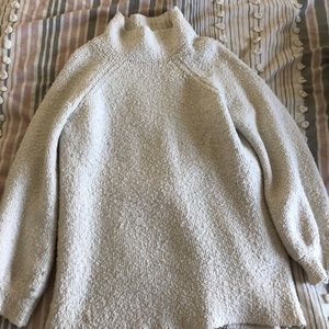 Cozy white turtleneck sweater